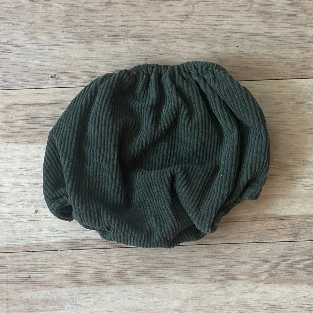 The Simple Folk Olive Green Kids Corduroy Bloomers